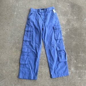 Aero Utility Cargo Non Stretch Pants S Small Blue NEW NWT